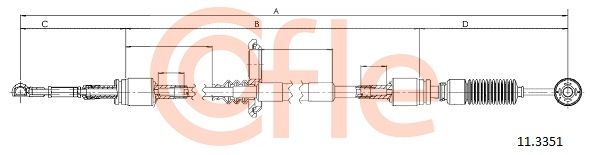 COFLE trosas, neautomatinė transmisija 11.3351