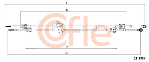 COFLE trosas, neautomatinė transmisija 11.3357