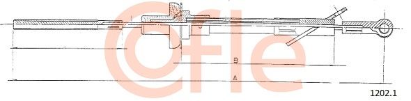 COFLE Трос, управление сцеплением 1202.1