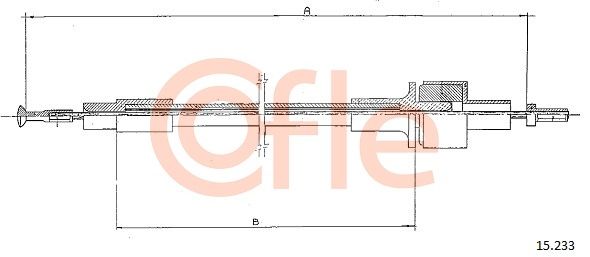 COFLE Трос, управление сцеплением 15.233