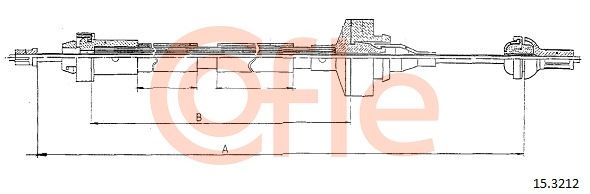 COFLE Трос, управление сцеплением 15.3212