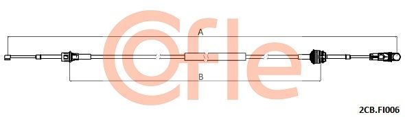 COFLE Трос, ступенчатая коробка передач 2CB.FI006