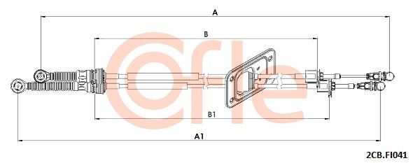 COFLE trosas, neautomatinė transmisija 2CB.FI041