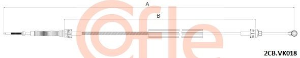 COFLE Трос, ступенчатая коробка передач 2CB.VK018