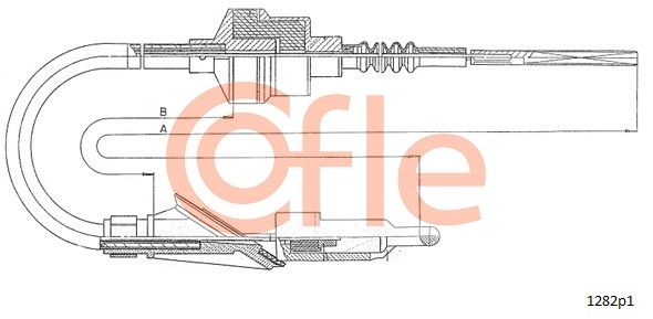 COFLE Трос, управление сцеплением 92.1282P1