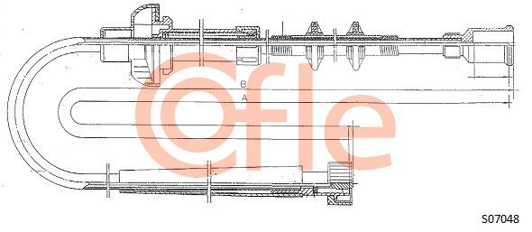 COFLE Тросик спидометра 92.S07048