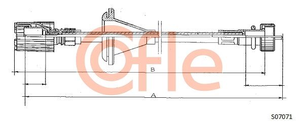 COFLE Тросик спидометра 92.S07071
