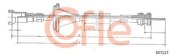 COFLE Тросик спидометра 92.S07127