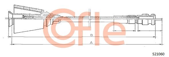 COFLE Тросик спидометра 92.S21060