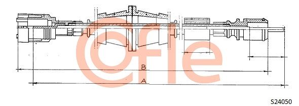 COFLE Тросик спидометра 92.S24050