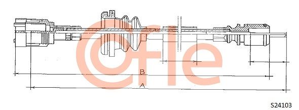 COFLE Тросик спидометра 92.S24103