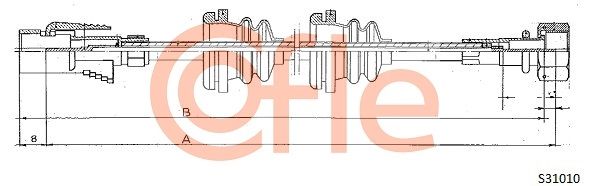 COFLE Тросик спидометра 92.S31010