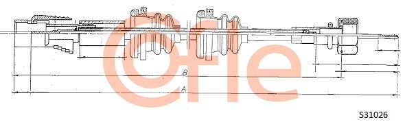 COFLE Тросик спидометра 92.S31026