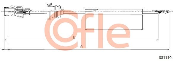 COFLE Тросик спидометра 92.S31110