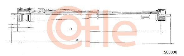 COFLE Тросик спидометра S03090