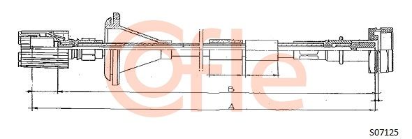 COFLE Тросик спидометра S07125