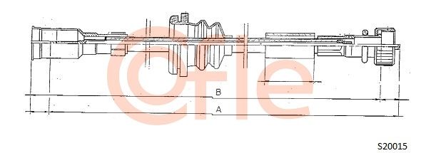 COFLE Тросик спидометра S20015
