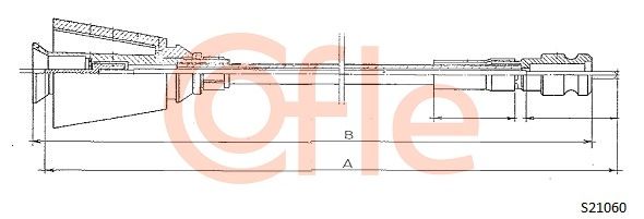 COFLE Тросик спидометра S21060