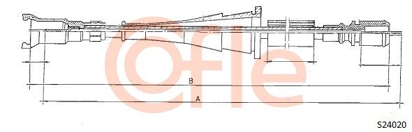 COFLE Тросик спидометра S24020