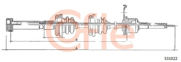 COFLE Тросик спидометра S31022
