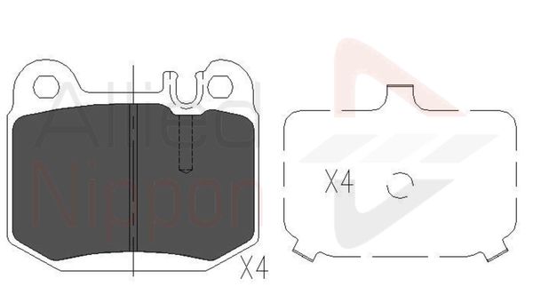 COMLINE Комплект тормозных колодок, дисковый тормоз ADB06025