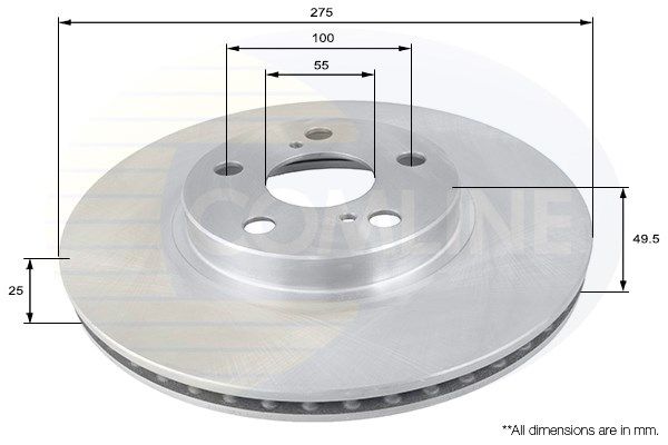 COMLINE Тормозной диск ADC01113V