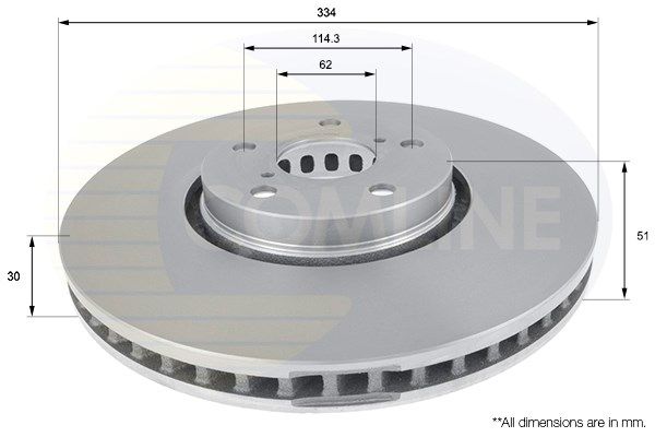 COMLINE stabdžių diskas ADC01124V