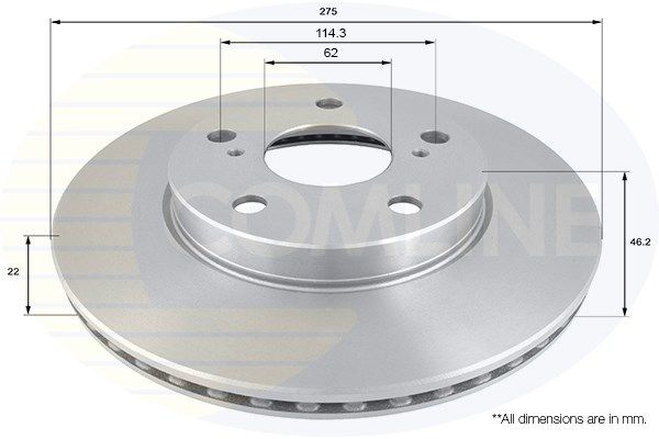 COMLINE Тормозной диск ADC01140V