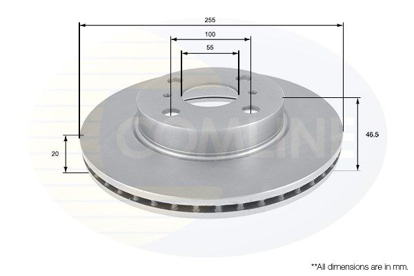 COMLINE stabdžių diskas ADC01164V