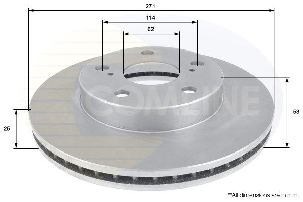 COMLINE stabdžių diskas ADC0139V