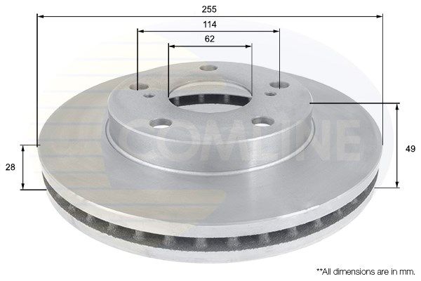 COMLINE stabdžių diskas ADC0144V