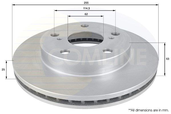 COMLINE Тормозной диск ADC0190V