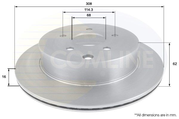 COMLINE stabdžių diskas ADC0271V