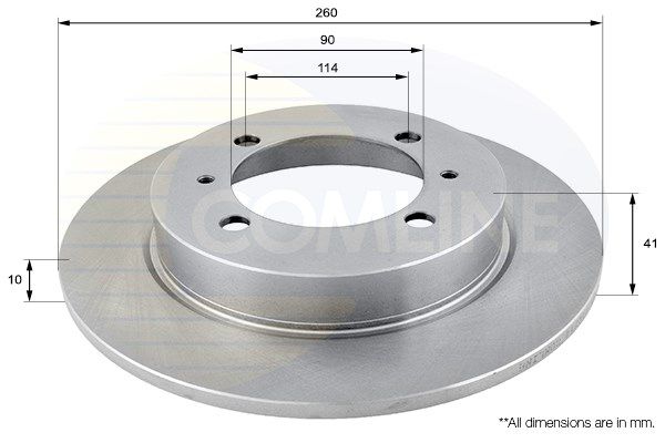 COMLINE stabdžių diskas ADC0355