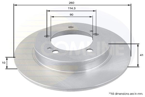 COMLINE stabdžių diskas ADC0376