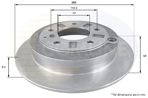 COMLINE stabdžių diskas ADC0424