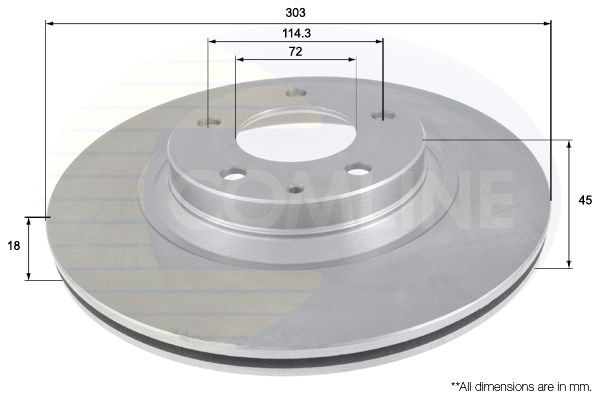 COMLINE Тормозной диск ADC0465V