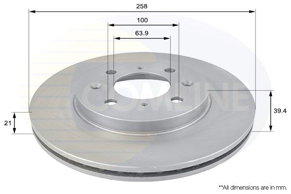 COMLINE stabdžių diskas ADC0557V