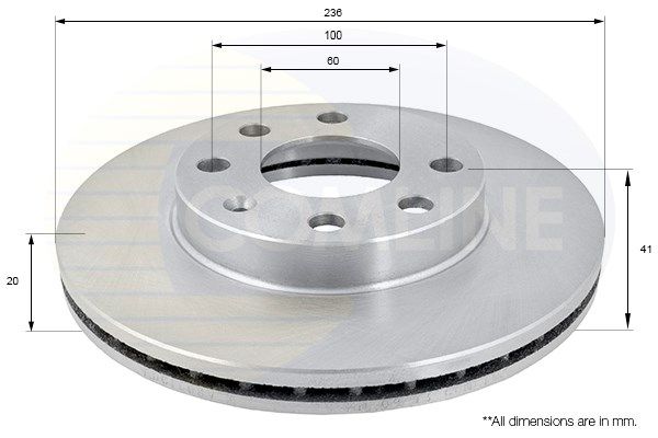 COMLINE stabdžių diskas ADC1008V