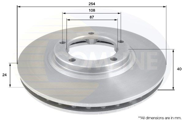 COMLINE stabdžių diskas ADC1040V