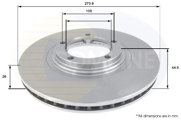 COMLINE stabdžių diskas ADC1062V