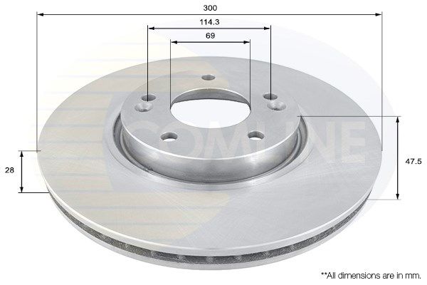 COMLINE Тормозной диск ADC1092V