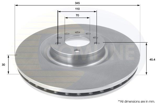 COMLINE stabdžių diskas ADC1155V