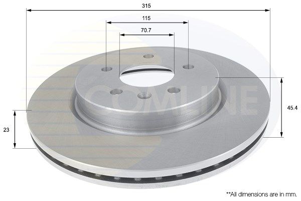 COMLINE Тормозной диск ADC1156V