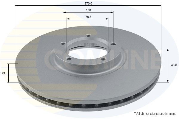 COMLINE stabdžių diskas ADC1205V