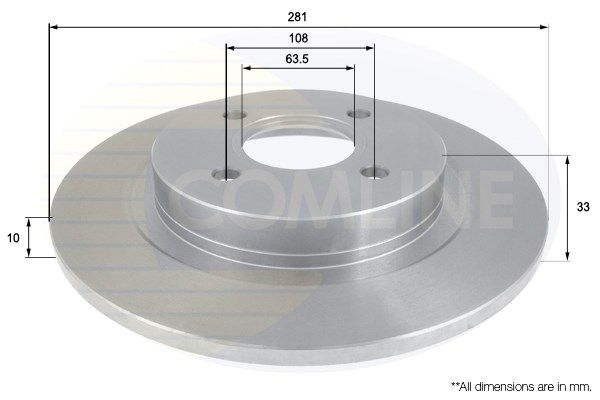 COMLINE Тормозной диск ADC1224