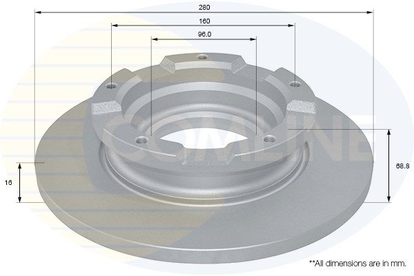 COMLINE stabdžių diskas ADC1241