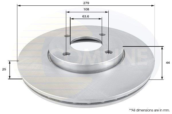 COMLINE Тормозной диск ADC1244V