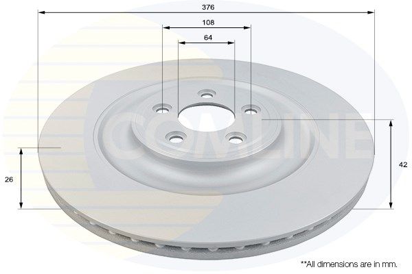 COMLINE stabdžių diskas ADC1257V