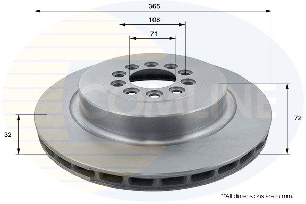 COMLINE stabdžių diskas ADC1276V